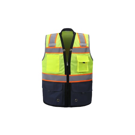 Premium Surveyor Vest, Navy Blue, 3X-Large, Class 2